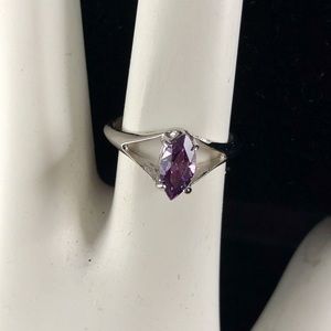 Sterling Silver Amethyst Ring by Beaucraft, Sz 5